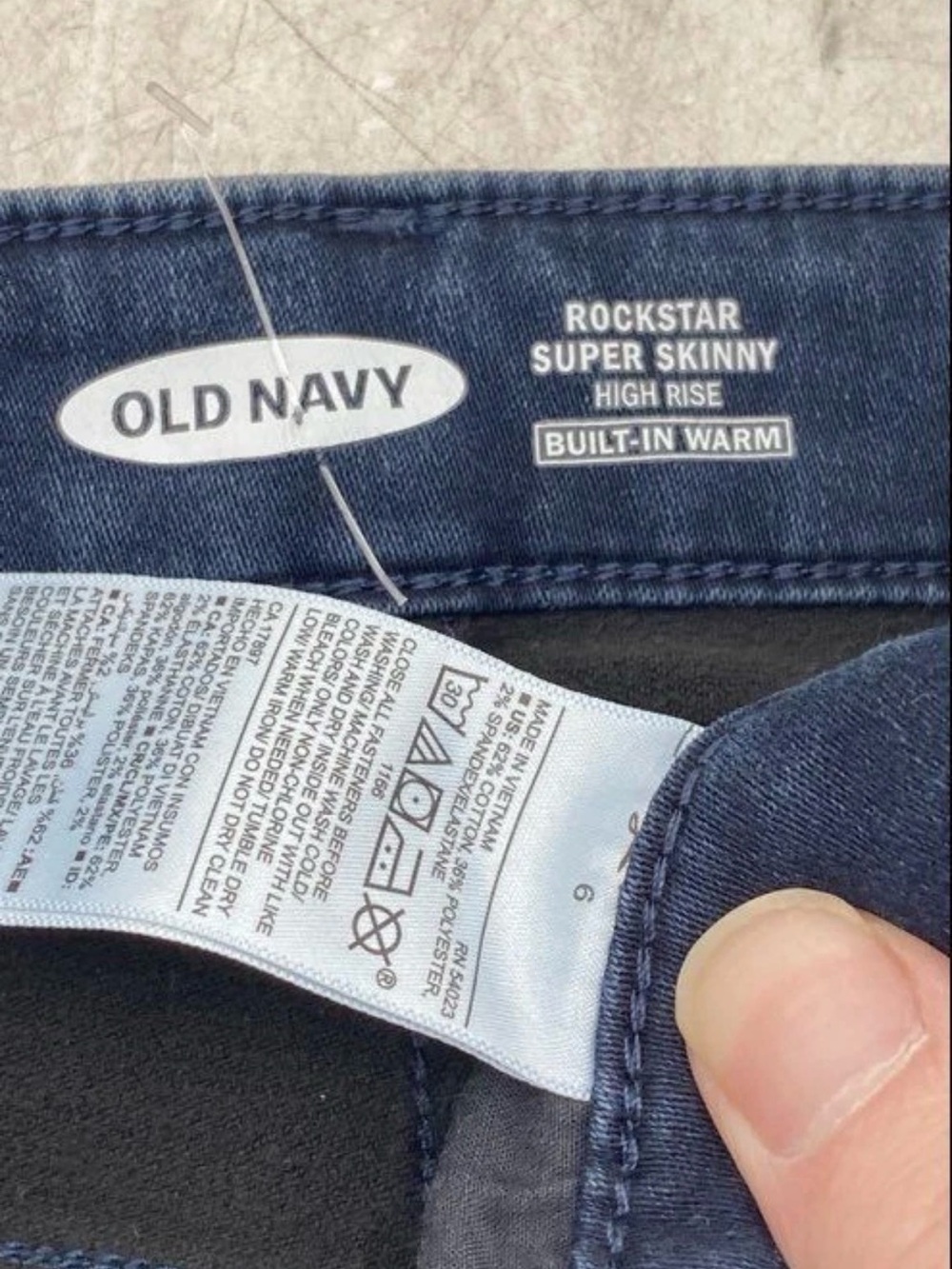 Old Navy Dark Navy Skinny Jeans for Women nwot - Picture 5 of 5